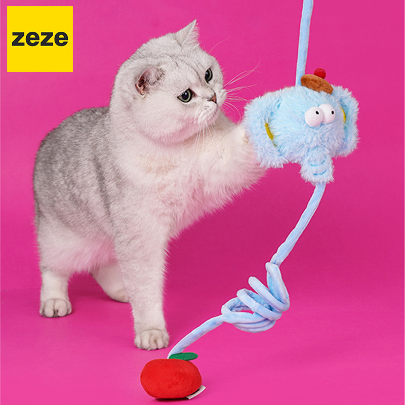 ペット用品 zeze 犬 小型犬 おもちゃ 歯固め 丈夫 おしゃれ かわいい CAT STRING TOY Elephant Petifam